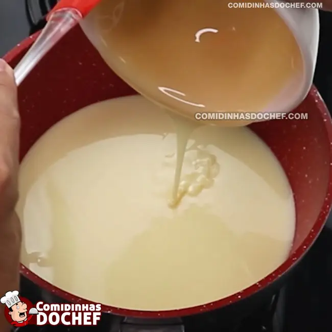 Creme de Leite Condensado - Passo 1