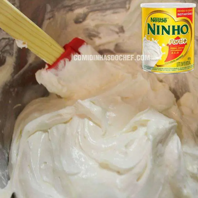 Recheio de Leite Ninho com Chantilly