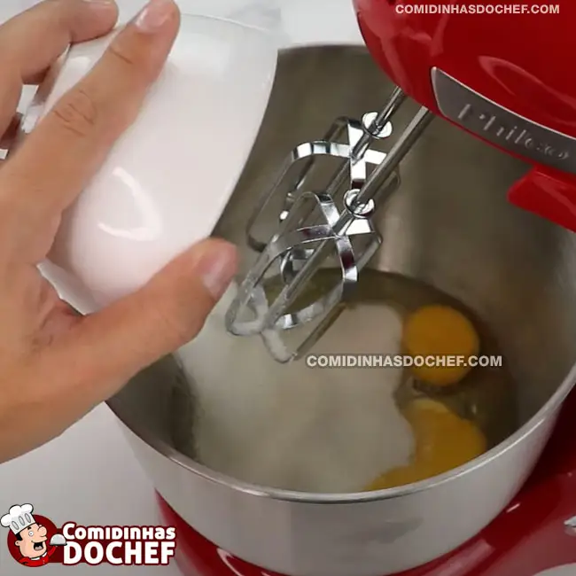 Bolo de Fubá com Farinha de Trigo - Passo 1