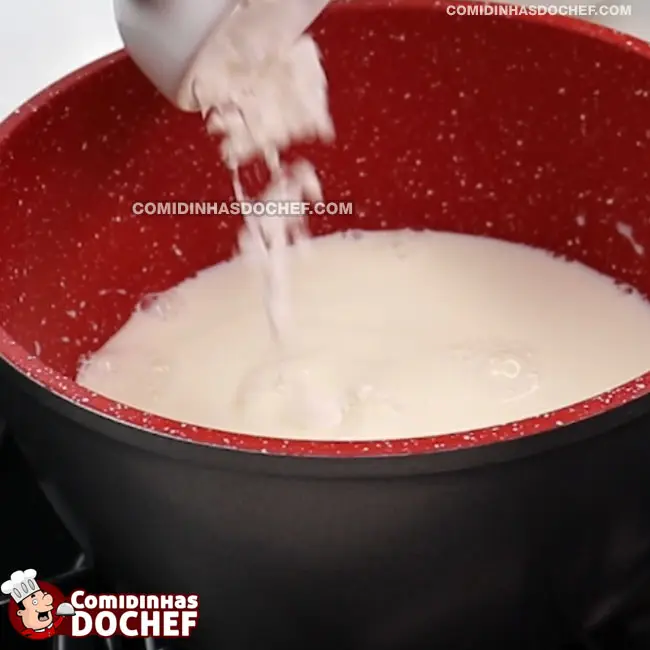 Chocolate Quente com Leite Condensado - Passo 1