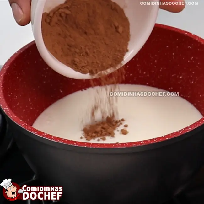 Chocolate Quente com Nescau - Passo 3