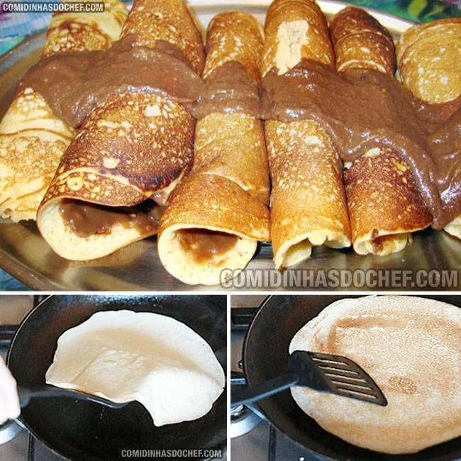 Massa de Panqueca Doce