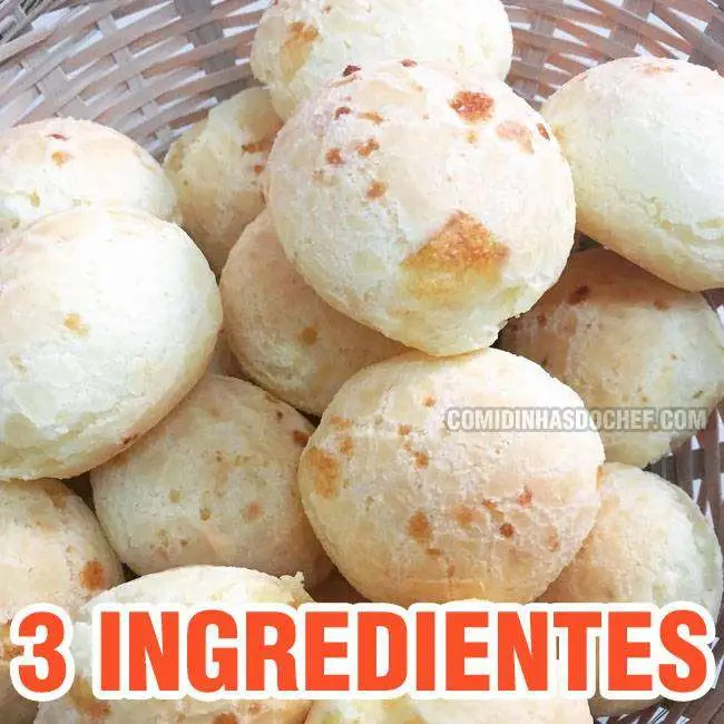 Pão de Queijo 3 Ingredientes