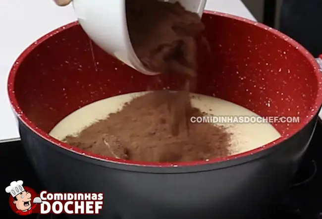 Brigadeiro SEM Manteiga - Passo 1