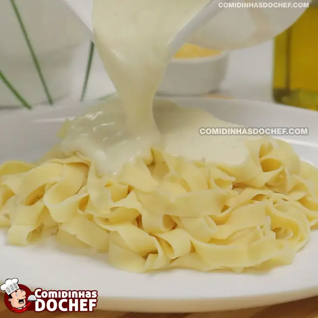 Molho Branco com Creme de Leite - Passo 8