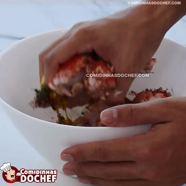 Frango à Passarinho Crocante - Passo 2