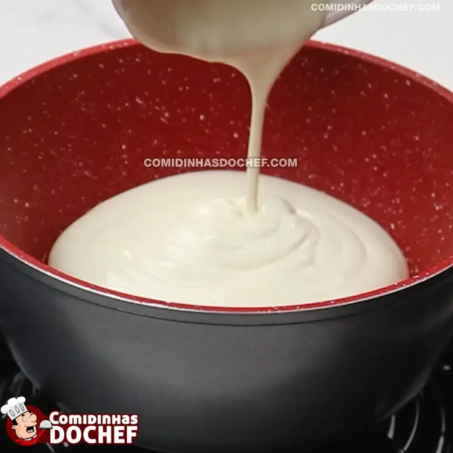 Ganache de Chocolate Branco - Passo 2