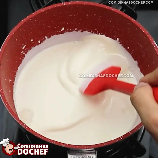 Ganache de Chocolate Branco - Passo 3