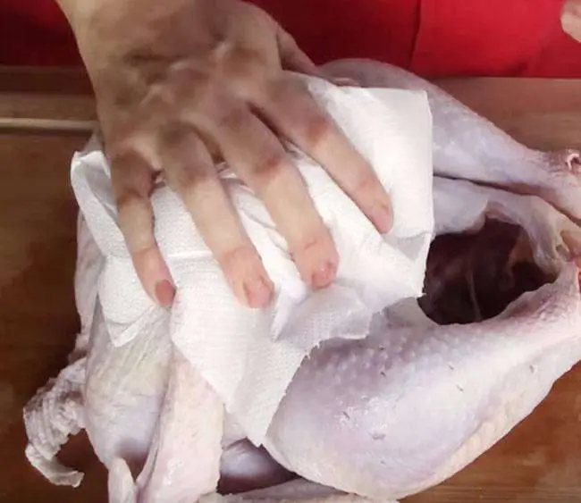 Receita de Peru de Natal - Passo 1