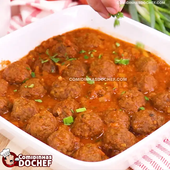 Almondega de Carne ao Molho - Passo 7