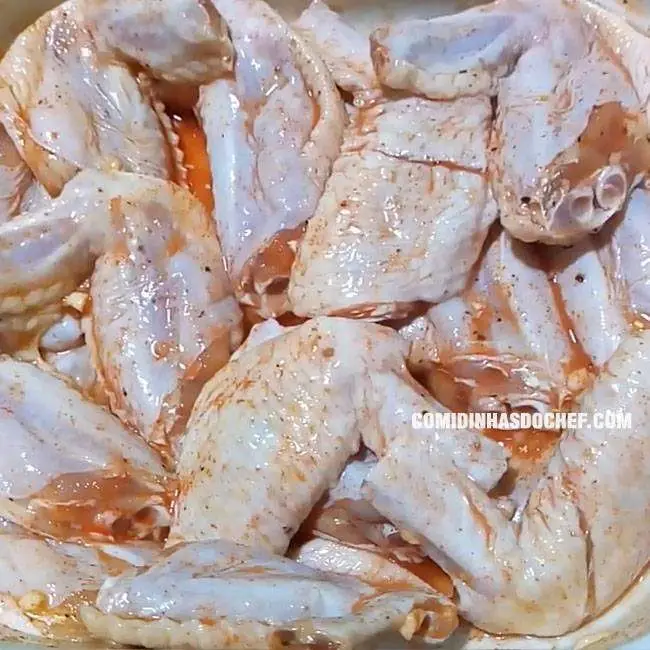 Asa de Frango Empanada - Passo 1
