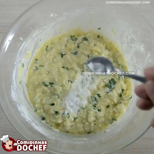 Bolinho de Arroz com Parmesão - Passo 3