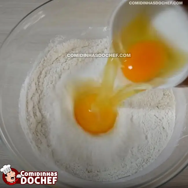 Bolinho de Chuva SEM Leite - Passo 2