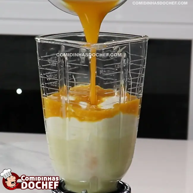 Mousse Gelado de Maracujá - Passo 2