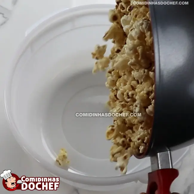 Pipoca Doce com Leite Ninho - Passo 5