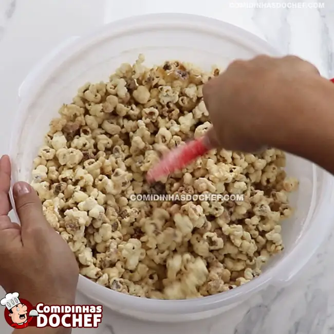 Pipoca Doce com Leite Ninho - Passo 7