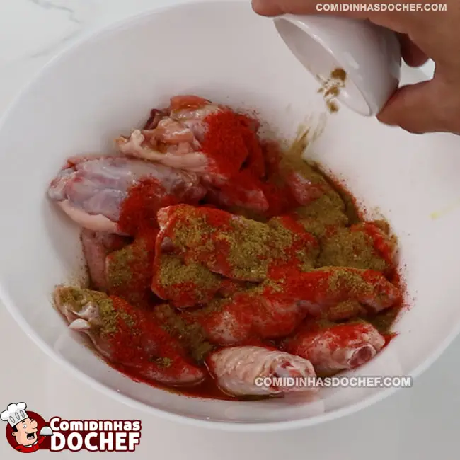 Tulipa de Frango Assada - Passo 2