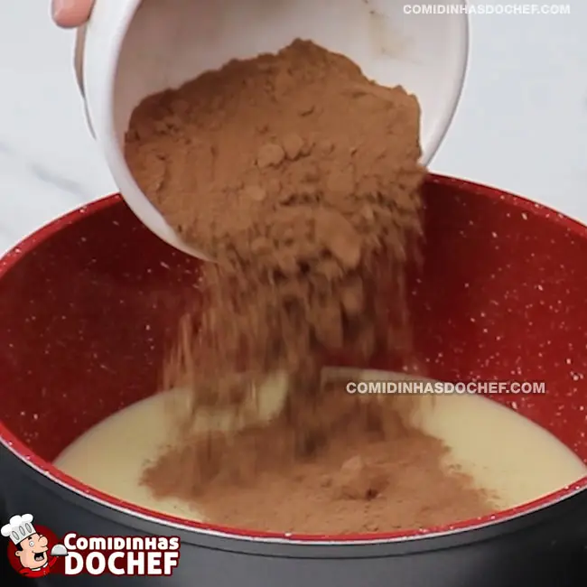 Docinho de Chocolate - Passo 1