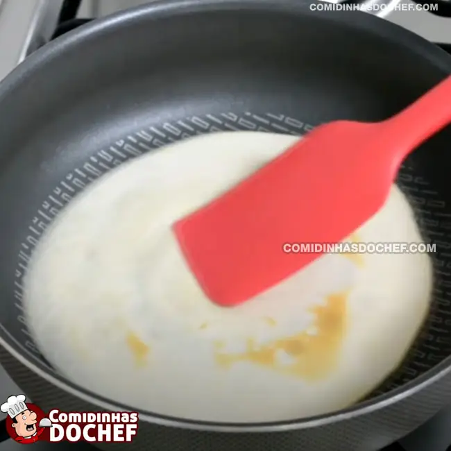 Massa de Panqueca com Creme de Leite - Passo 5