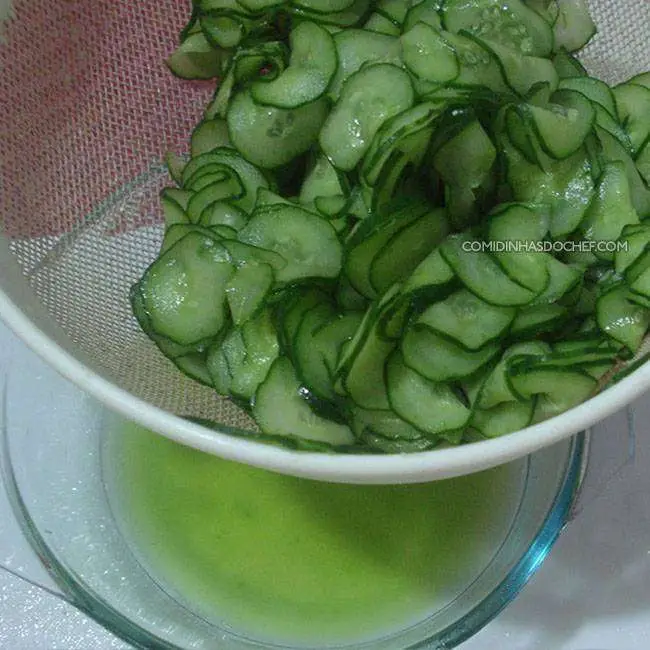 Salada de Pepino Agridoce - Passo 4