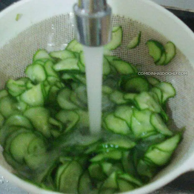 Salada de Pepino Agridoce - Passo 5