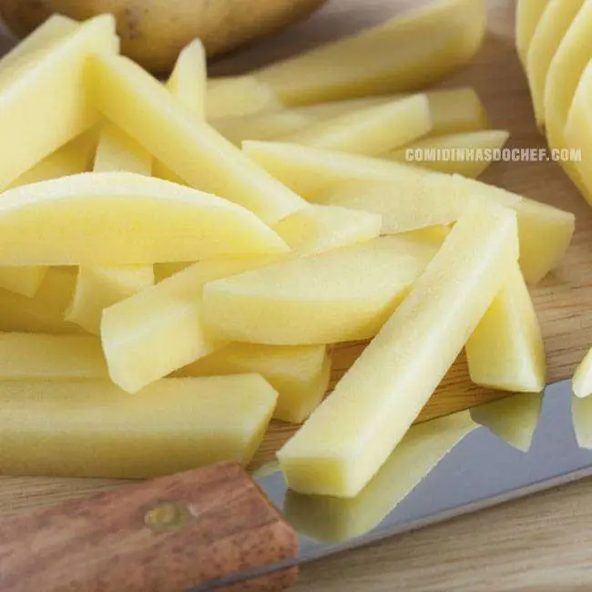 Batata Frita Sequinha e Crocante - Passo 1