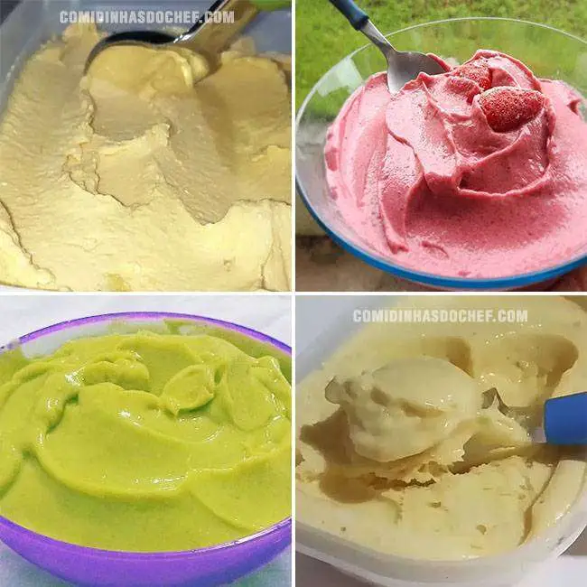 Sorvete de Fruta Caseiro