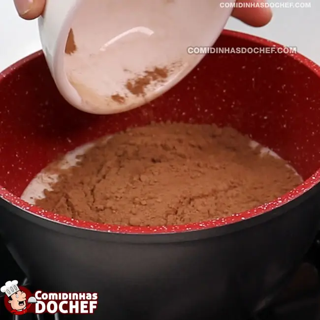 Chocolate Quente com Conhaque - Passo 1