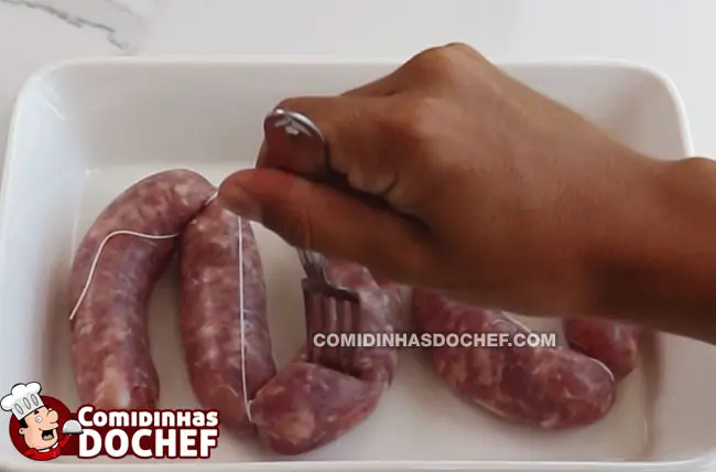 Linguiça Assada com Batata e Maionese - Passo 7