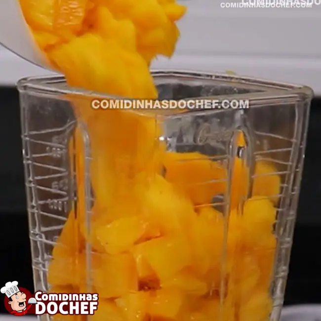 Mousse de Manga Simples - Passo 2