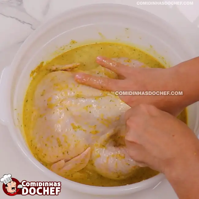 Frango Recheado com Farofa - Passo 8