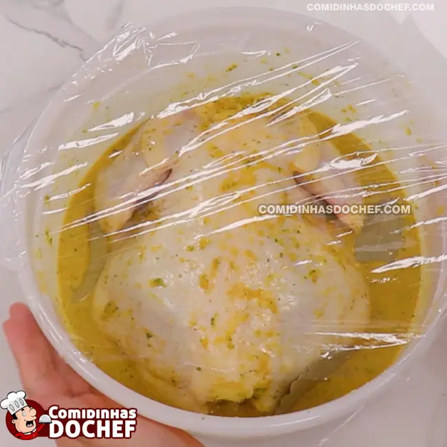 Frango Recheado com Farofa - Passo 9