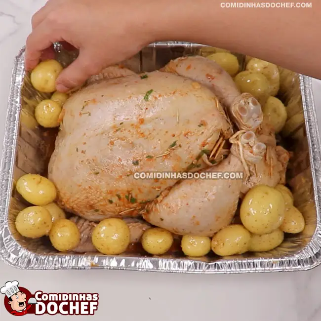 Frango Recheado com Farofa - Passo 18