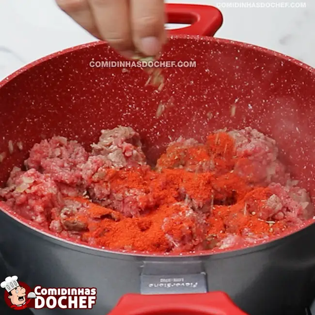 Molho para Nhoque com Carne Moída - Passo 4