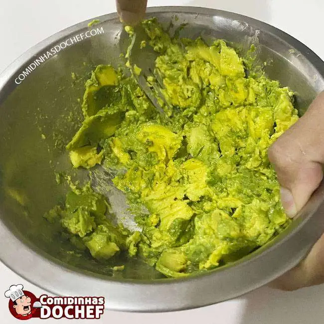 Guacamole de Abacate - Passo 5