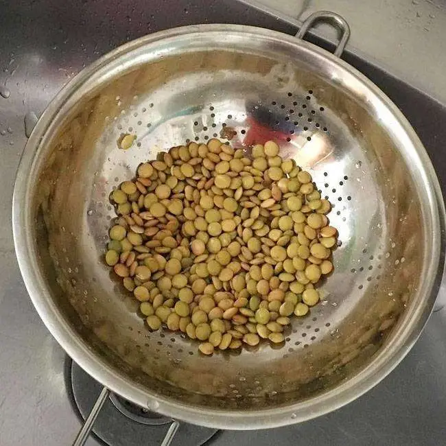 Arroz Com Lentilha - Passo 1
