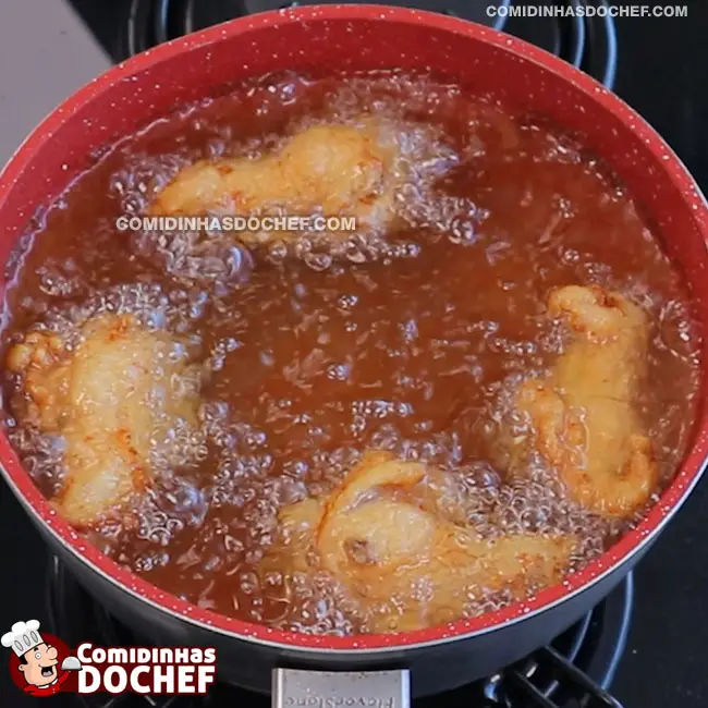 Frango à Passarinho Empanado - Passo 8
