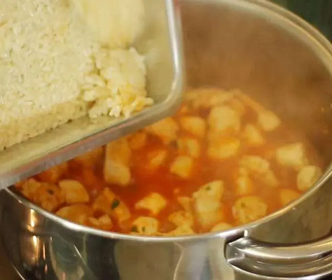 Risoto Cremoso com Frango - Passo 5