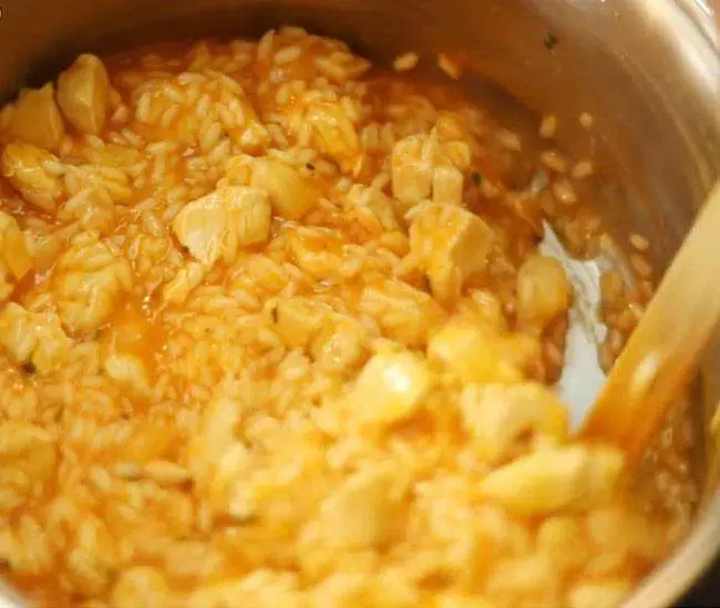 Risoto Cremoso com Frango - Passo 7