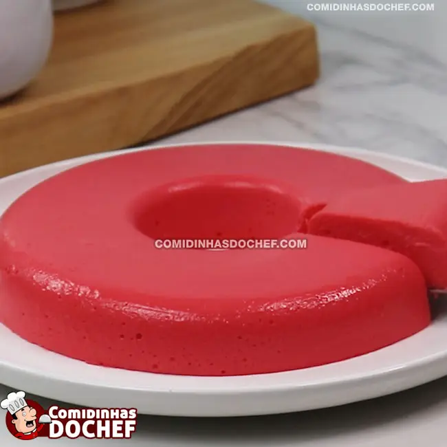 Flan de Morango - Passo 6