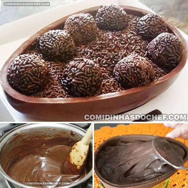 Ovo de Páscoa de Colher de Chocolate