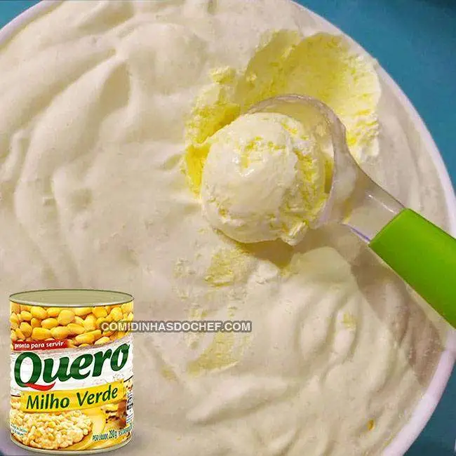 Sorvete de Milho Verde