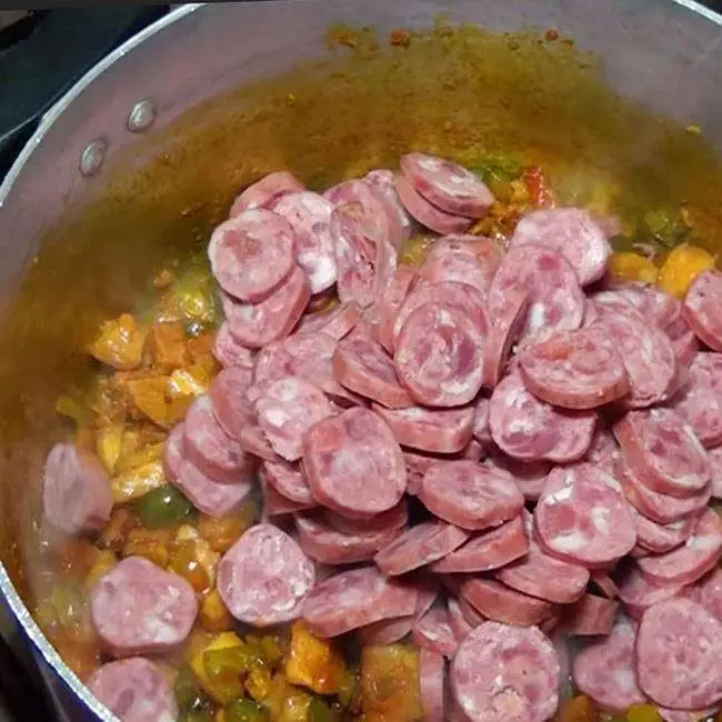 Caldo de Feijão com Calabresa - Passo 7