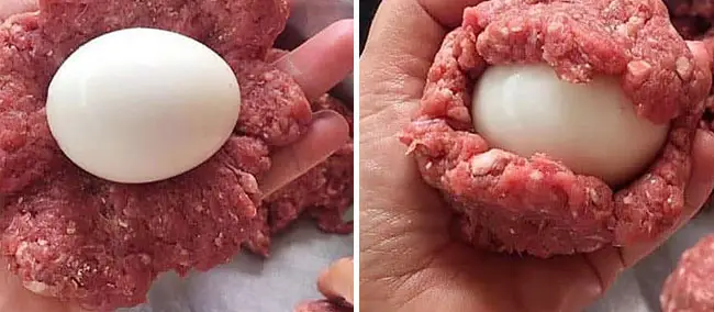 Bolinho de Carne Moída com Ovo - Passo 5