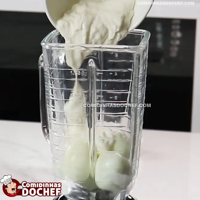 Molho Verde com Creme de Leite - Passo 2