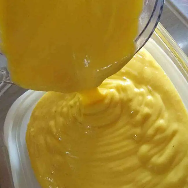 Mousse de Manga - Passo 7