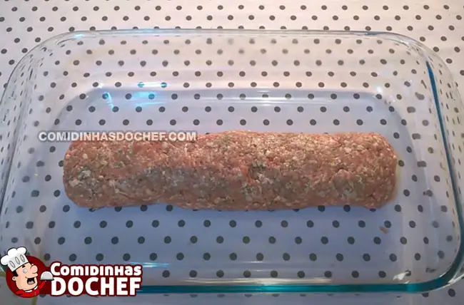 Rocambole de Carne Moída Simples - Passo 8