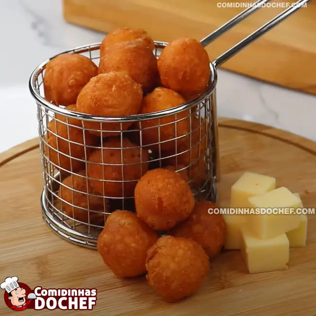 Bolinha de Queijo 3 Ingredientes - Passo 10