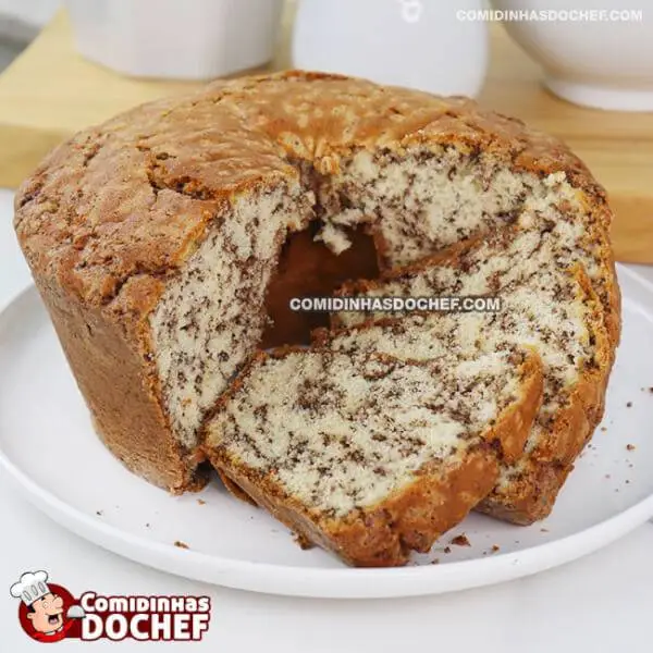 Bolo Com Granulado de Chocolate