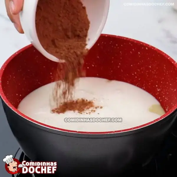 Calda de Chocolate Simples - Passo 1